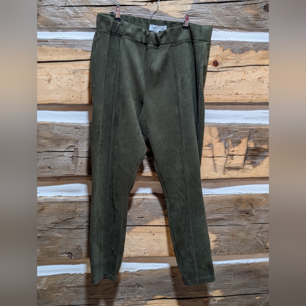 H&M Dark Green Suede Velvet Look Equestrian Style
